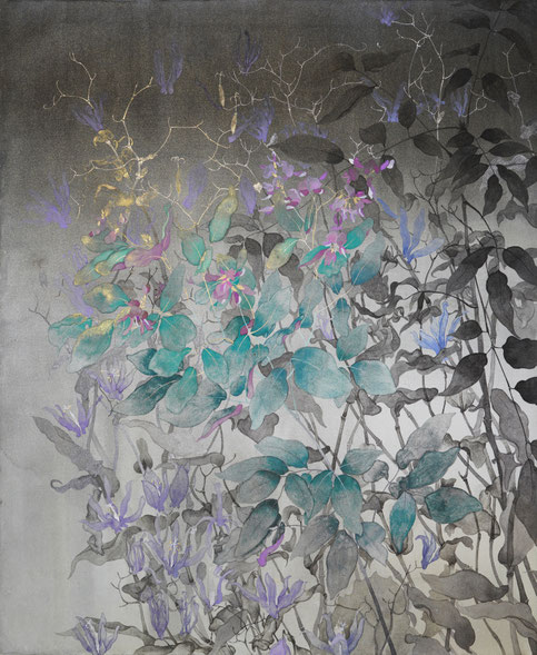 「野萩」　立木美江　 日本画　F8号　 ¥264,000(税込)