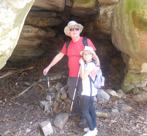Petit grotte tranquille sentimentale pour Michel et Emma,  histoire de se mettre un instant à l'ombre