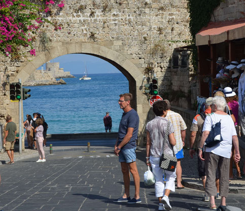 sortie sud vers le port