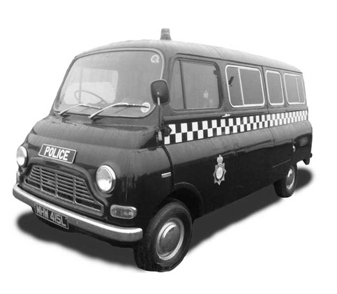 Photo of British culture: vintage Black Maria police van from the 1960s