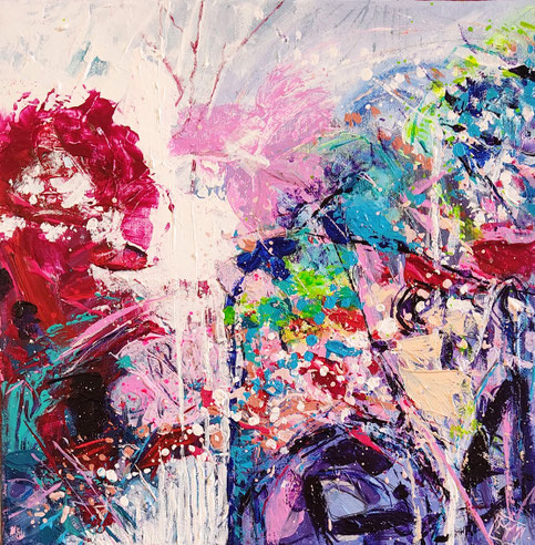 Elisabeth Augendre artiste peintre en Ariège acrylique impressionnisme jardins suspendus 20