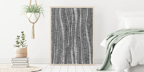 Plakat, Wanddekoration, Bild, Poster, Blumen, Aquarell, Illustration