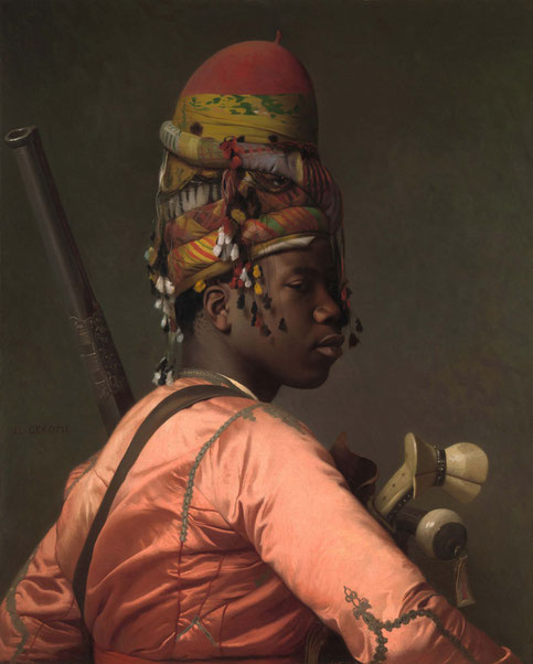 Gilded-Age-Portrait BASHI-BAZOUK, von Jean-Leon Gerome, 1868-69