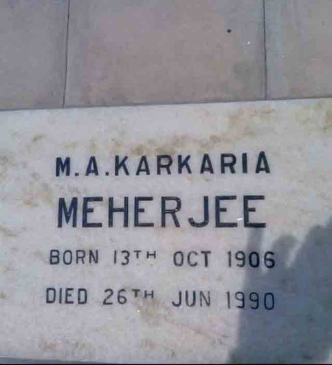 Meherjee's grave at Lower Meherabad, MS., India