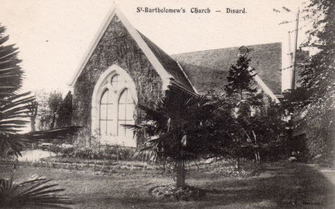 L'église et son jardin au début du XXème siècle (coll. E.Cordé)