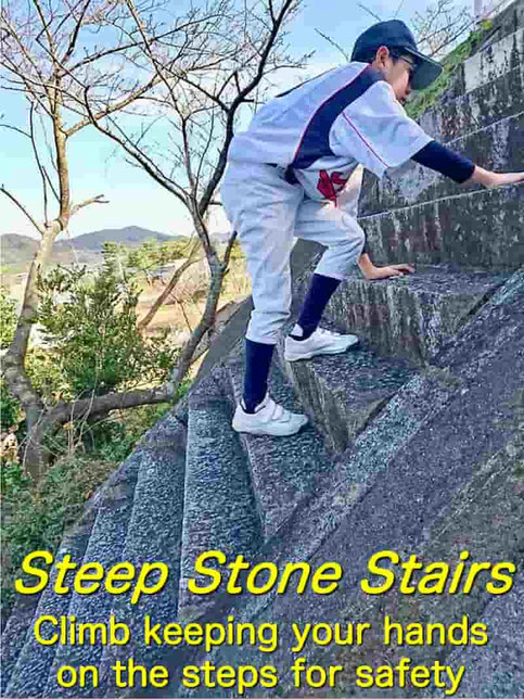 Steep steps