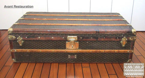 Ancienne malle cabine goyard occasion