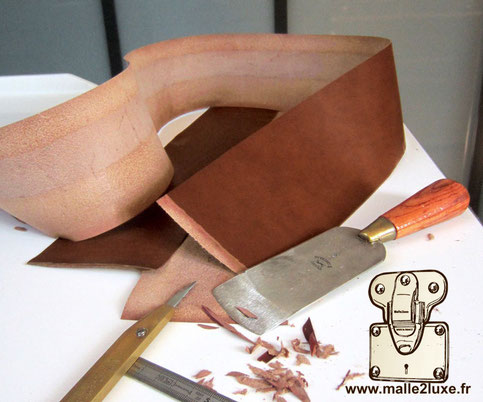Outil main travail du cuir malle goyard