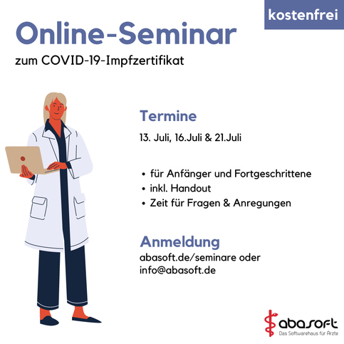 Impfzertifikat Praxisverwaltung Praxissoftware EVA Austausch Online Seminar kostenfrei