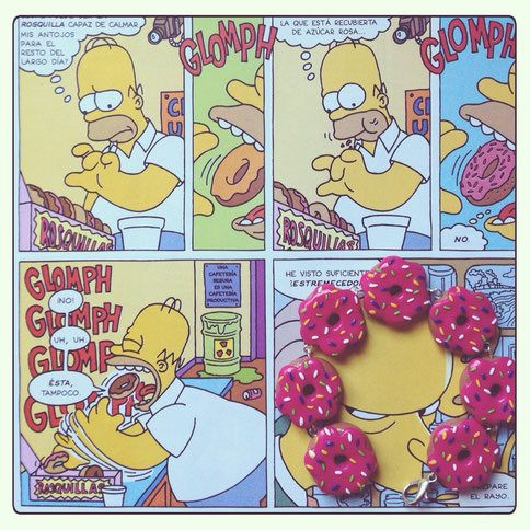 Pulsera de rosquillas, del gusto de Homer. 