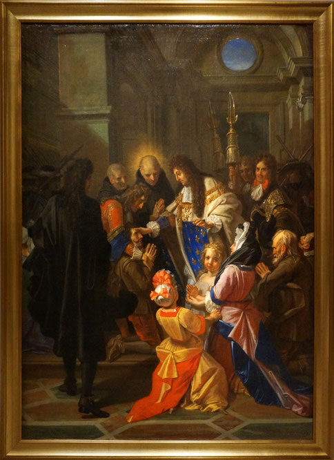 Louis XIV touchant les malades des écrouelles