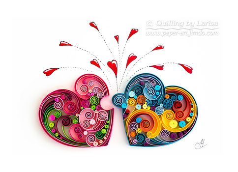 quilling, quilling art, paper, paper art, design. wall art, quilling wall art, love puzzle, Etsy, любовь пазлы квиллинг, бумага, дизайн