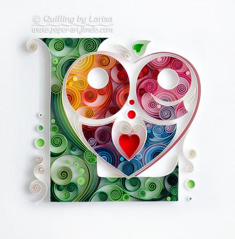 quilling, quilling art, paper, paper art, design, wall art, quilling wall art, love, love art, love artwork,  Etsy, любовь, квиллинг, бумага, дизайн