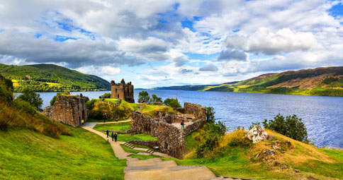 Urquhart Castle am Loch Ness gelegen