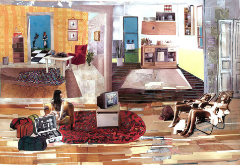 Noon, 43x62cm,2004,collage