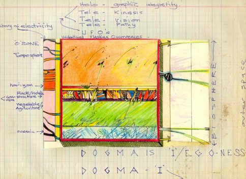 Untitled mixed media artwork by Brecon 1977