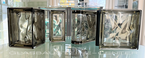 SEVES Glassblock Pegasus Siena R09 O MET Metallizzato Glasbaustein Wolke metallisiert Glass Blocks Wave Clear metallised ondulé metallisée 19x9,4x8 19x9 Briques de verre Glasblok