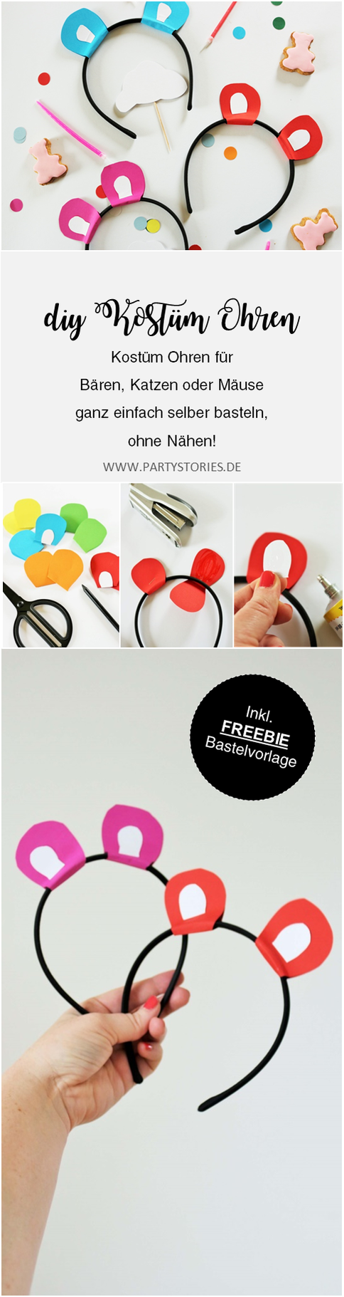 DIY Kostüm Ohren - Partystories Blog