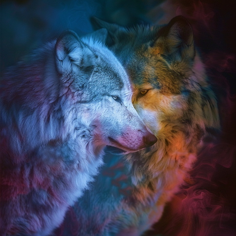 Der Wolf ist ein wundervolles Krafttier, das uns mit seiner Weisheit und Stärke inspirieren kann.  Er steht für Mut, Freiheit und Gemeinschaftssinn.   
