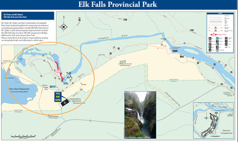 Campbell River, Vancouver Island, Elk Falls, Kanada