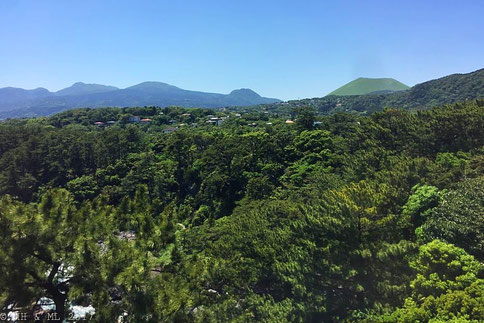 Blick vom Leuchtturm zum Mt. Omuro 