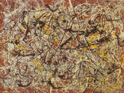 ꧁ Jackson Pollock, Mural on Indian Red Ground, 1950 ꧂