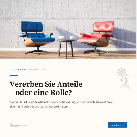 Vererben mit der Familienstiftung