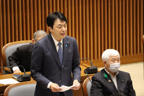 県議会本会議 一般質問にて