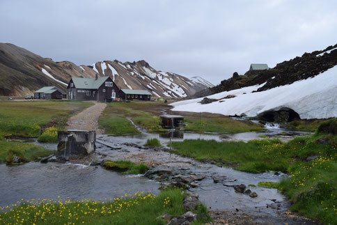 Landmannalaugar campsite June