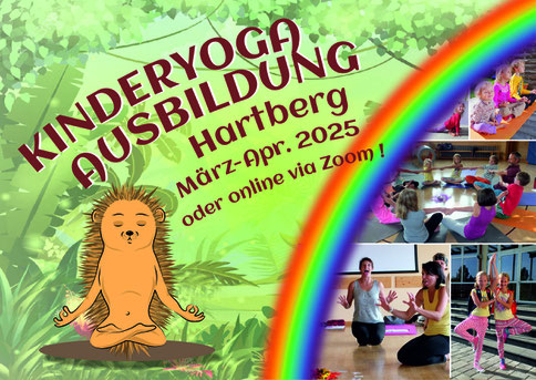 Flyer zur Kinderyoga-Ausbildung 2019 Wien