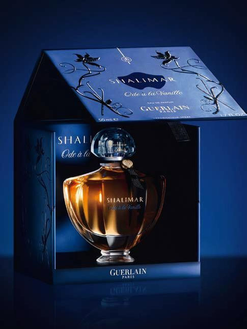 SHALIMAR ODE A LA VANILLE - EDITION SPECIALE NOËL 2010 - PRESENTATION LUXUEUSE DANS ECRIN BLEU