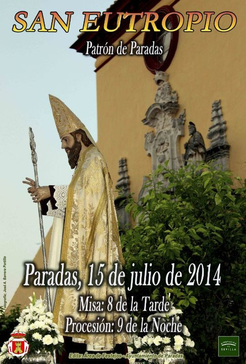 Ganador del Concurso del cartel de San Eutropio 2014: José Antonio Barrera Portillo