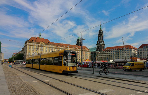 Dresden Altmarkt Straßenbahn