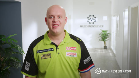 Machineseeker was sponsor of Michael van Gerwen