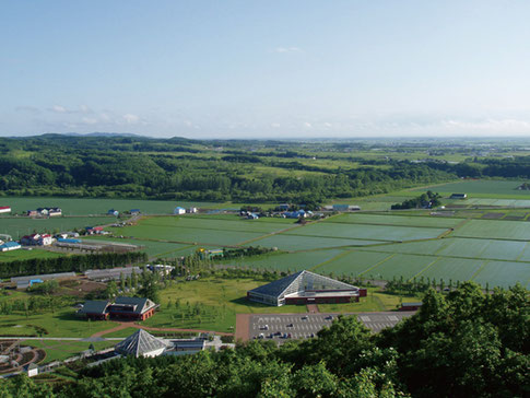 岩見沢公園展望台より田園風景を望む（空知総合振興局そらち道草写真館）