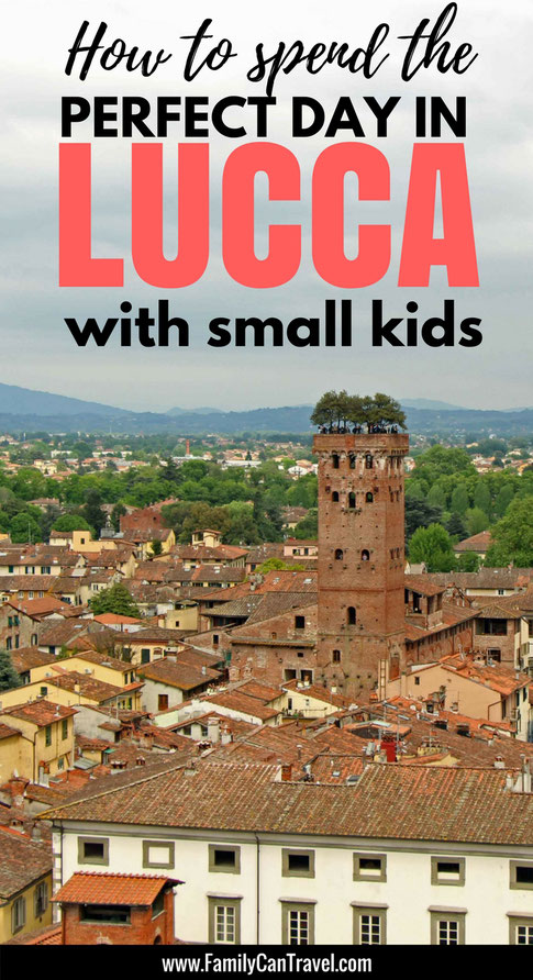 Wondering what Lucca has to offer for families? Here's the perfect way to spend a day in Lucca, Italy with kids! | Family Travel | Travel with kids | Toddler Travel | #familytravel #toddlertravel #travelwithkids #italy #lucca