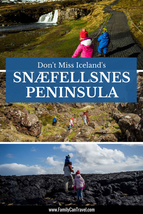 Snaefellsnes Peninsula packs a little of everything that makes Iceland special into a small, easily driveable space. There are volcanoes, lava fields, mountains, waterfalls, fjords and big waves on rocky cliffs. #iceland #snaefellsnespeninsula