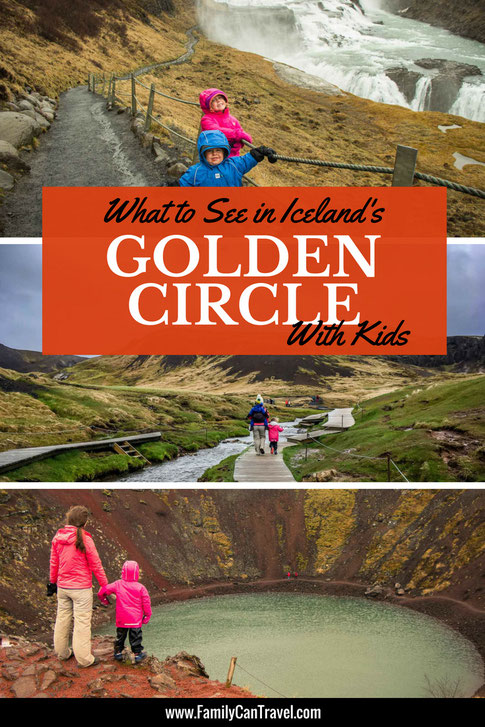 The Golden Circle in Iceland is a great area to visit with kids. You can do it either as a day trip or spend the night in the Golden Circle to beat the crowds. Click to Read More | Family Travel | Iceland with Kids | #familytravel #iceland #goldencircle