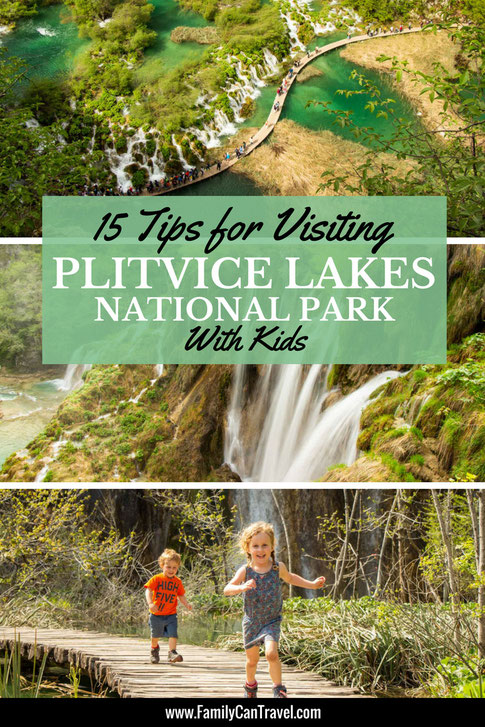 Plitvice Lakes Croatia is truly a place you should experience! It can be crowded and there are some things you should know if traveling with kids. We have all the tips you need for visiting Plitvice with kids! #croatia #plitvicelakes #travelwithkids