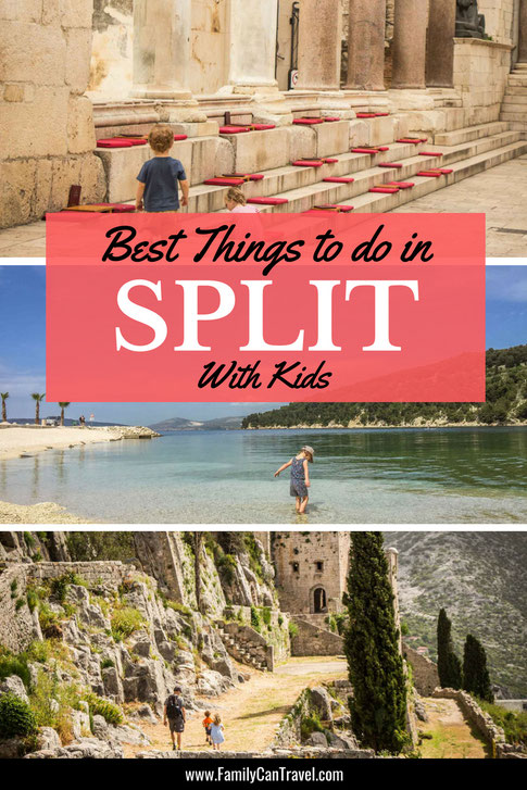 If you are going to Croatia then chances are you'll spend some time in Split. Here are our favourite things to see and do with kids around Split, Croatia. #splitcroatia #croatia #familytravel #toddlertravel #croatiatraveldestinations #travelwithkids