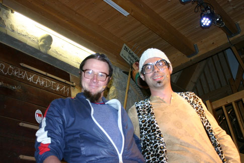 Lupper und Bappo alias Thomas Klug und Matthias Schmelzer Nachwuchs Kaparettisten am 10. Mai 2013 zu Gast bei der Weindunstbühne am Ohrwurmtag
