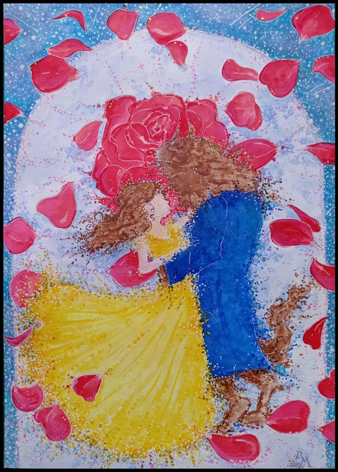 Acryl- und Aquarellfarben, Papier DIN A3 