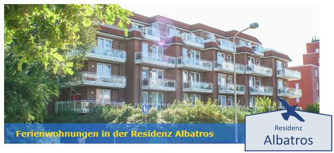 Residenz Albatros in Cuxhaven-Döse, 150 Meter bis zum Strand