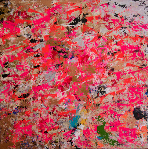 Titel: "MDMA" (2016), 50 cm x 50 cm 