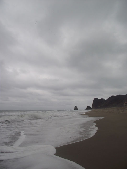 stormy San Lorenzo beach, Ecuador