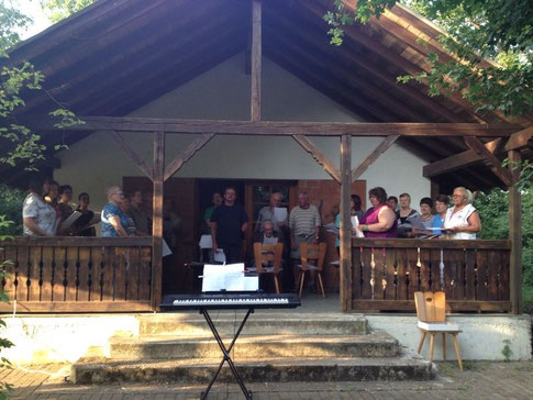Singstunde im Freien 12.06.2014