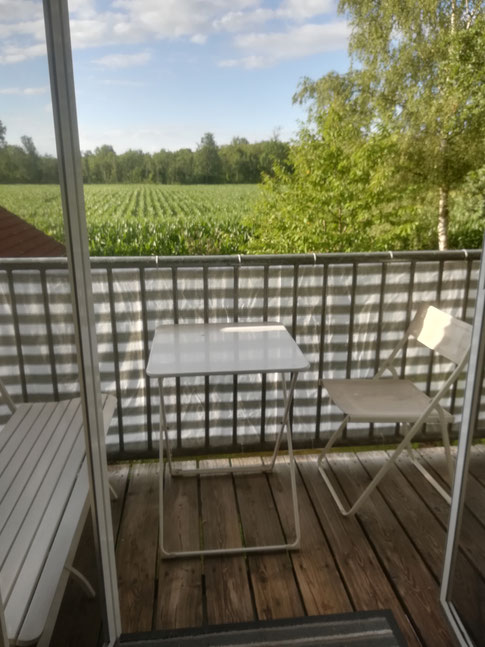 Ausblick vom Balkon