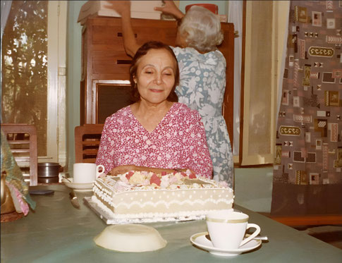 Mehera's Birthday around 1971. Image enhanced by Anthony Zois.