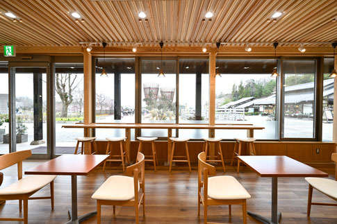 SATOYAMA CAFE　カウンター席からの景観