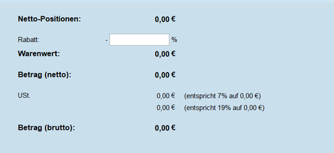 rechnung kalkulation